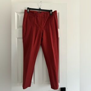 White House Black Market Brick Color Slim Ankle Pants Size 6 R